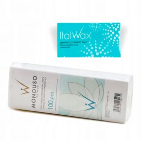 Zestaw AROMA do depilacji ciała 7x wosk ItalWax rolka PODGRZEWACZ olejek paski talk