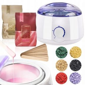Zestaw do depilacji ItalWax podgrzewacz 100W 2x wosk twardy w dropsach 100g szpatułki