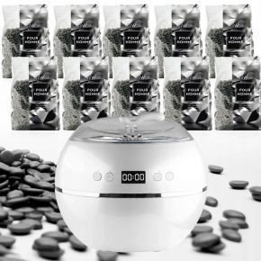 Zestaw do depilacji ItalWax 10x wosk 1kg Pour Homme czarny podgrzewacz