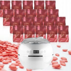 Zestaw do depilacji ItalWax 20x wosk 05kg Rose róża podgrzewacz