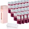 Zestaw do depilacji ItalWax 24x wosk w rolce Flex Raspberry  podgrzewacz Single Fo 40W  paski - 1