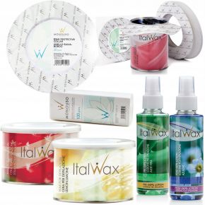 Zestaw do depilacji ItalWax 2x wosk puszka 400ml do wyboru lotion paski pierścienie
