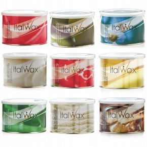 Zestaw do depilacji ItalWax 2x wosk puszka 400ml do wyboru lotion paski pierścienie