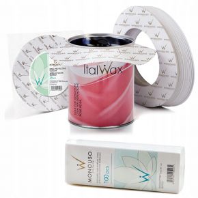 Zestaw do depilacji ItalWax 2x wosk puszka 400ml do wyboru  lotion  paski  pierścienie