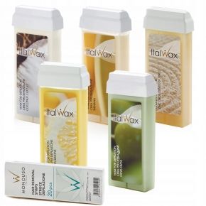 Zestaw do depilacji ItalWax 5x wosk w rolce aromatyczny do wyboru paski