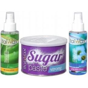 Zestaw do depilacji ItalWax pasta cukrowa 600g 2x lotion