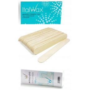 Zestaw do depilacji ItalWax podgrzewacz  3x wosk  2x żel  talk  paski  szpatułki