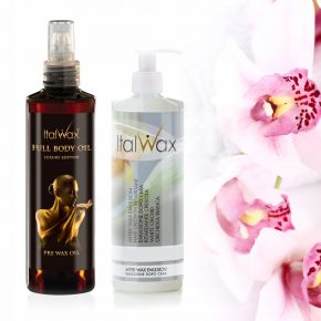 Zestaw ItalWax 2x250ml balsamy olejkowe do depilacji Orchidea Full Body