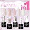 Zestaw lakier hybrydowy Claresa 5in1 Keratin 4  Top No Wipe - 4