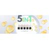 Zestaw lakier hybrydowy Claresa 5in1 Provita 5  Top Diamond - 5