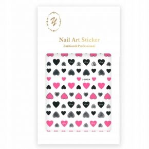 Naklejki do paznokci cienkie samoprzylepne Nail Art Sticker pink Nr ZD4214