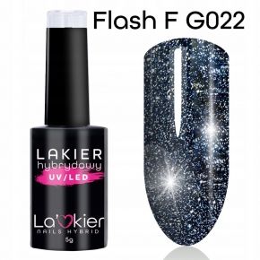 LaKier FG022 Hit Flash kolorowy brokatowy lakier hybrydowy 5g