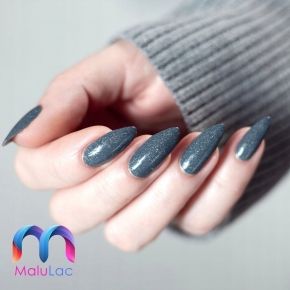 MaluLac Biały Trochę Inny 1028 kolorowy lakier hybrydowy 5g