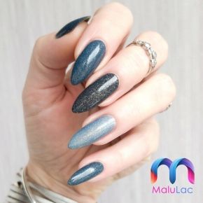 MaluLac Biały Trochę Inny 1028 kolorowy lakier hybrydowy 5g