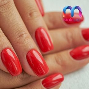MaluLac Czerwony Trafiony 1072 kolorowy lakier hybrydowy 5g