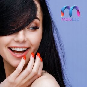MaluLac Czerwony Trafiony 1074 kolorowy lakier hybrydowy 5g