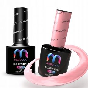 MaluLac zestaw wzmacniający do hybrydy Top Diamentowy Extend 5w1 VitBaza 3