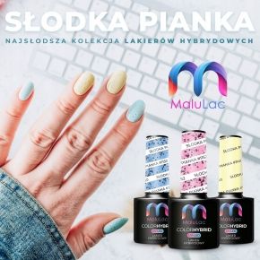 MaluLac Słodka Pianka 1153 kolorowy lakier hybrydowy 5g