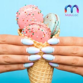 MaluLac Słodka Pianka 1153 kolorowy lakier hybrydowy 5g