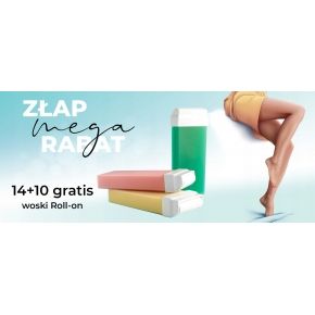 ItalWax Zestaw do depilacji wosk w rolce Aloe 14 sztuk  10 gratis