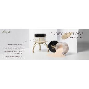 Molly Lac Puder akrylowy do paznokci Crystal Clear 30g