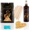Zestaw uzupełniający do depilacji  wosk twardy ItalWax Full Body 1kg  olejek  szpatułki  talk - 1