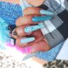 Glossy Blue Glitter Lakier - 2